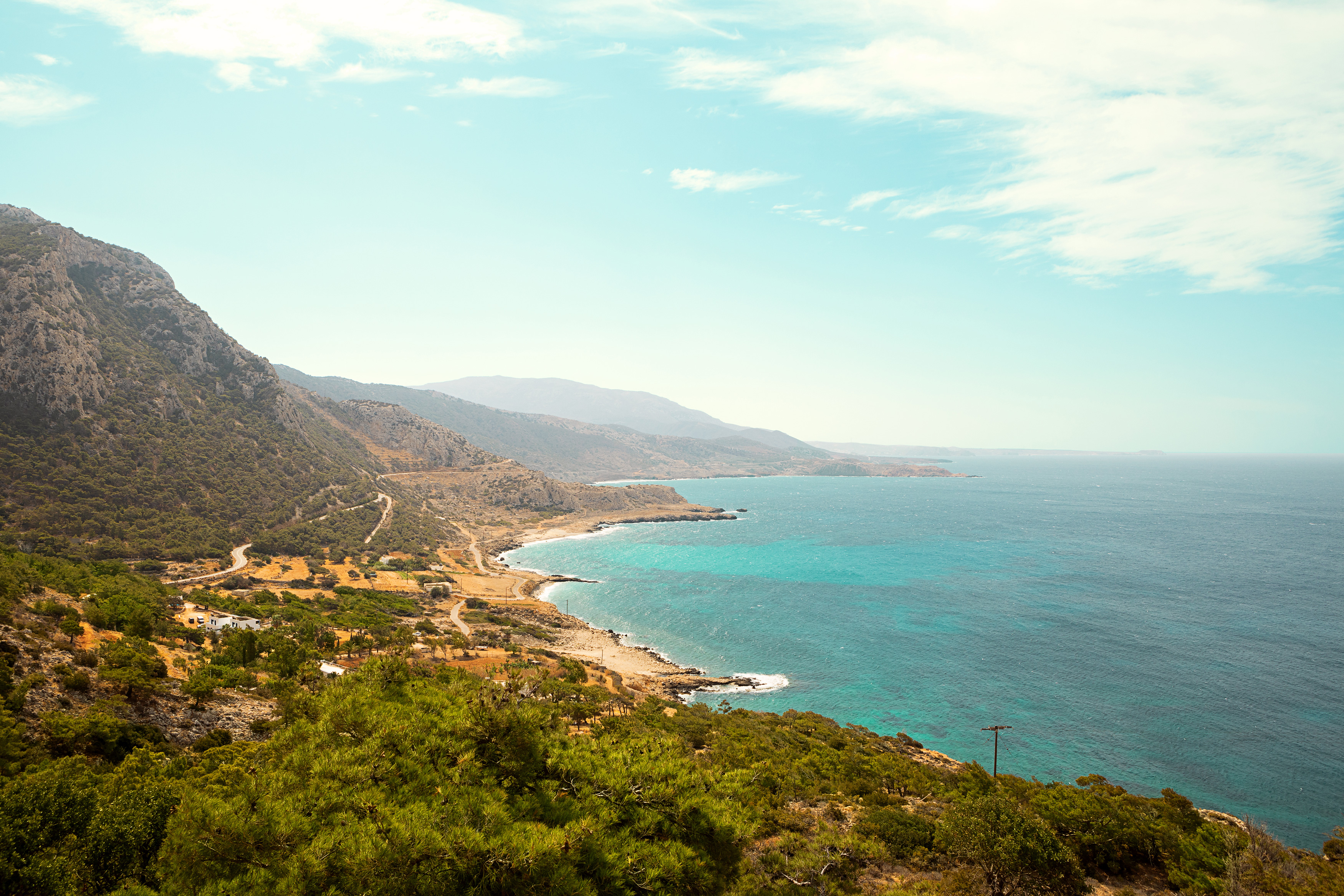 Mellom Karpathos by og Lefkos