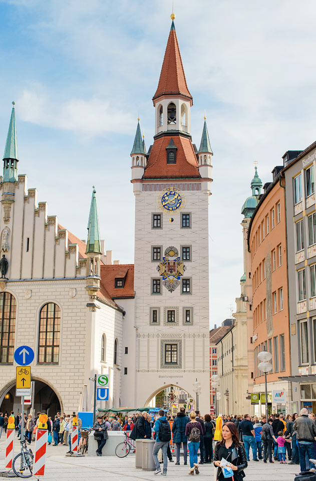 Altes Rathaus på Marienplatz, München