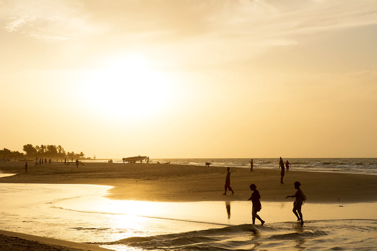 Stranden ved Sunset Beach