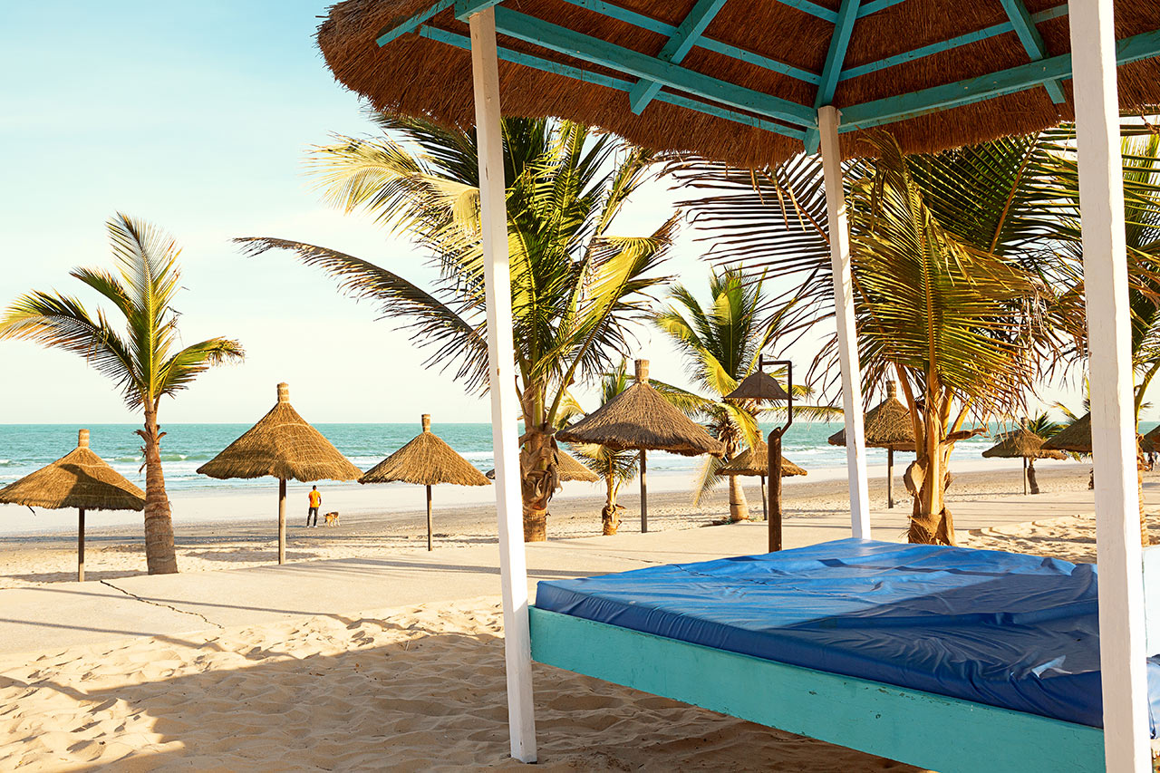 Stranden nedenfor Djembe Hotel
