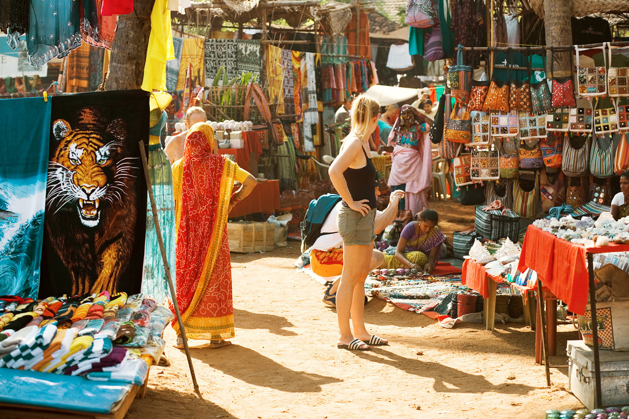 Marked i Anjuna, Nord-Goa