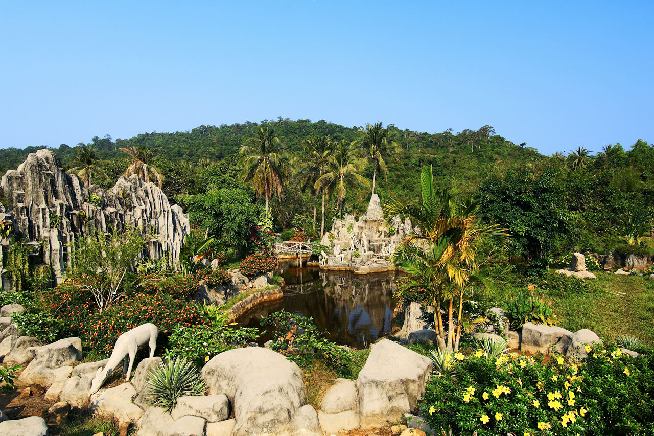 Varme kilder på øya Suoi Chanh Phu Quoc, Vietnam
