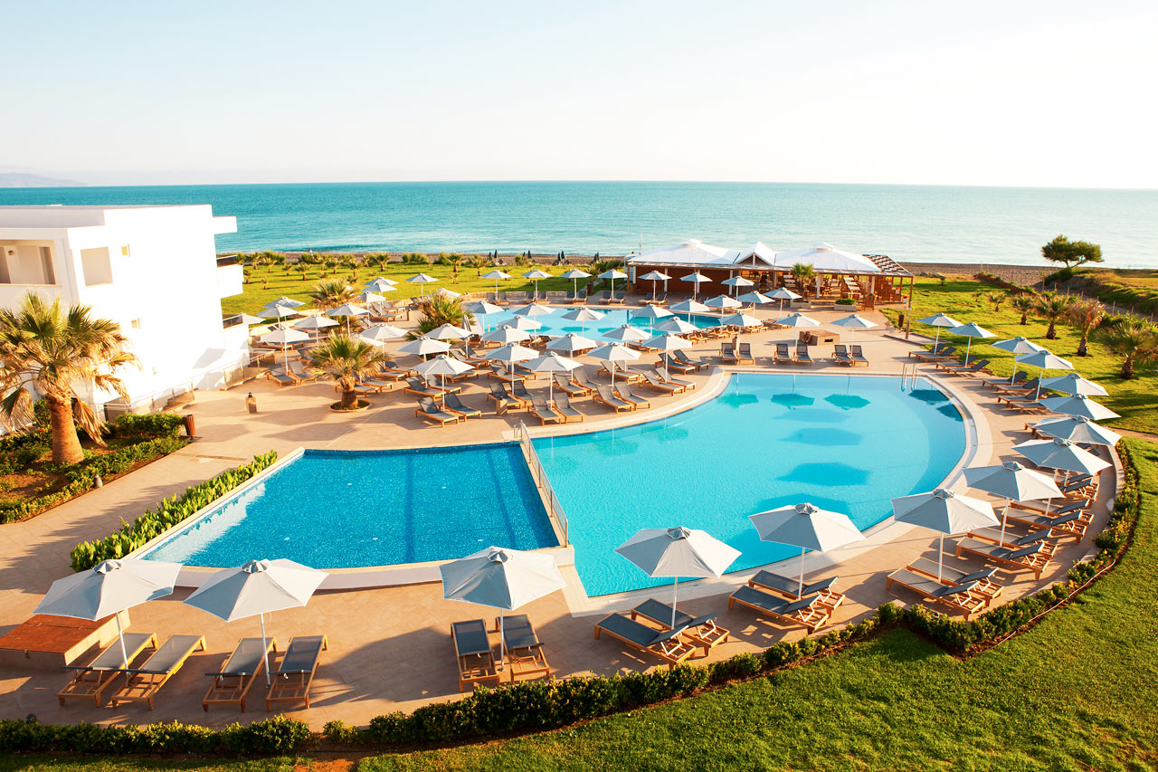 Sunprime Platanias Beach har perfekt beliggenhet på stranden