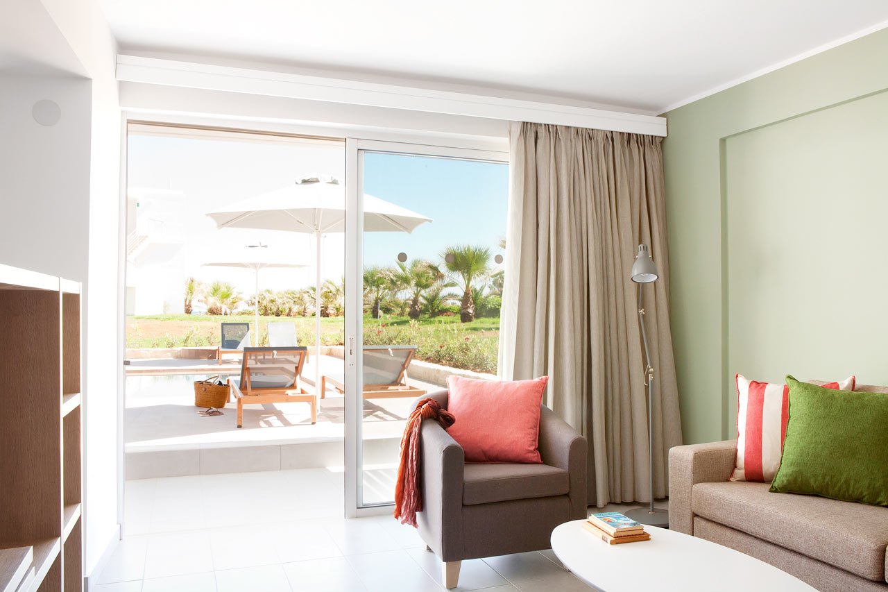 Classic Suite med Swim Out, terrasse med direkte utgang til basseng
