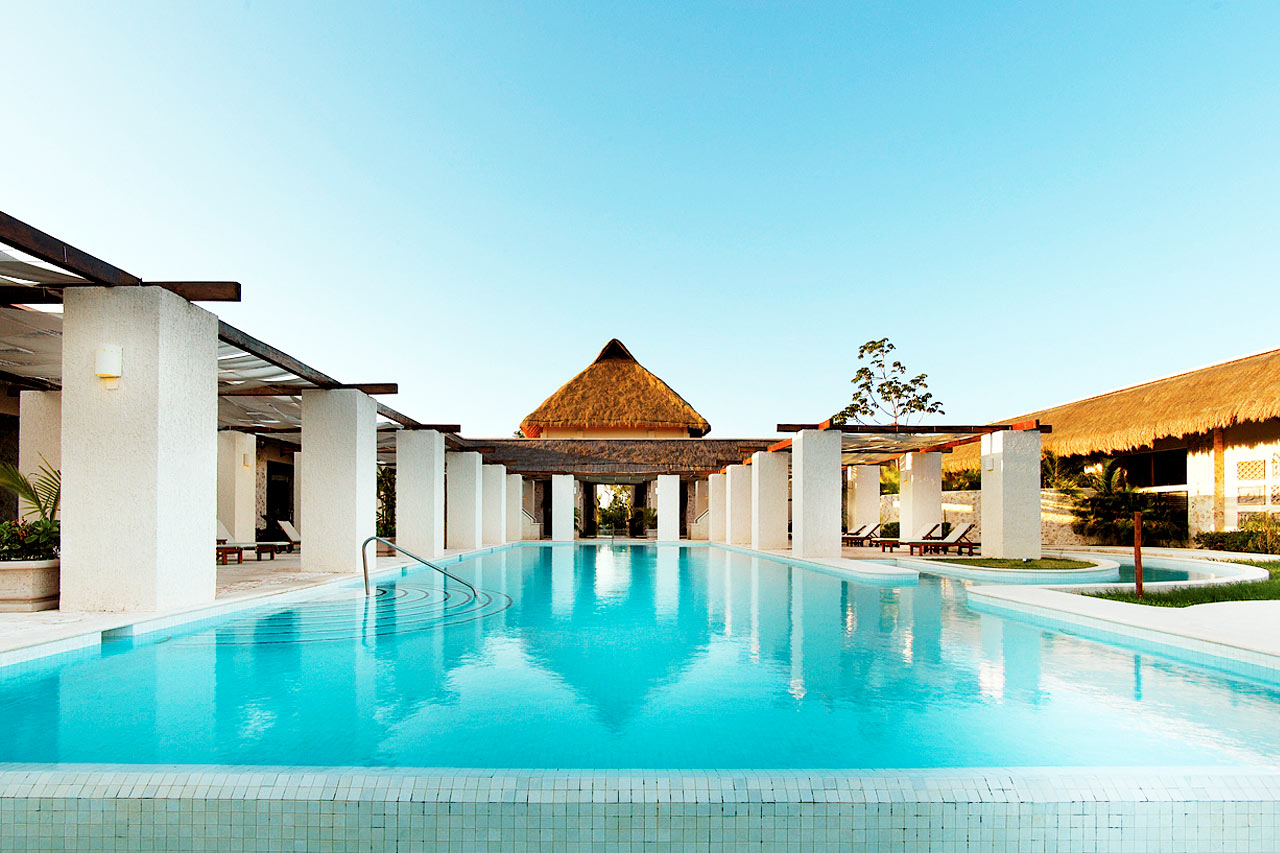 Bassenget tilhører hotellets spa