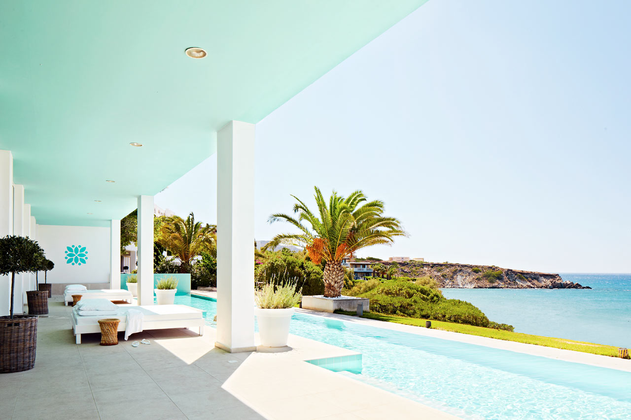 Ved Beach Club Spa Pool kan du slappe av etter en deilig spabehandling