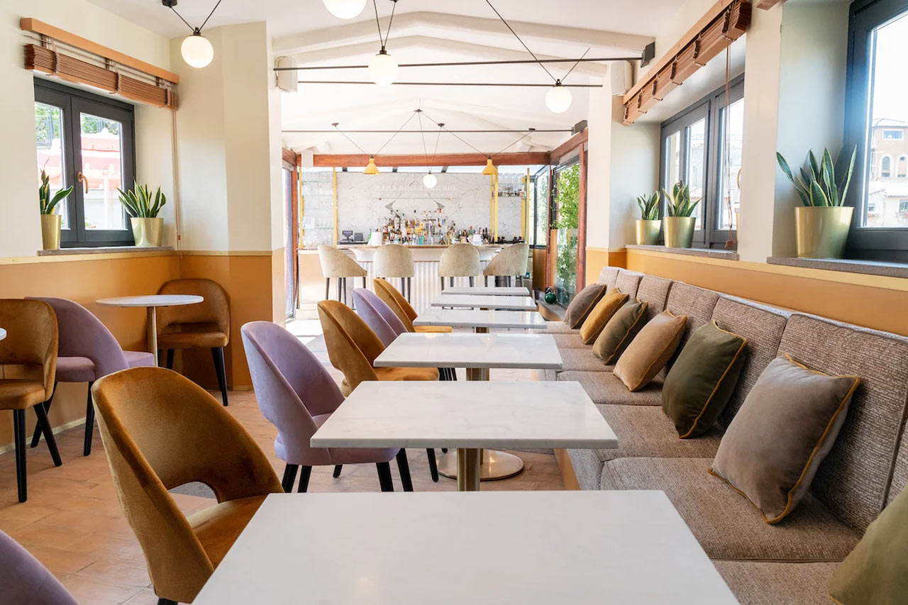 Innbygget del av takterrassen