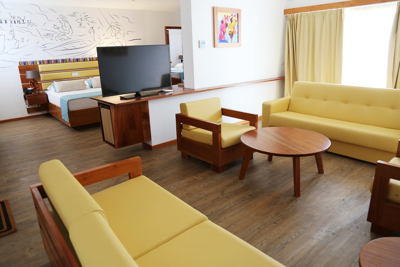 Dublettrom suite mot havet