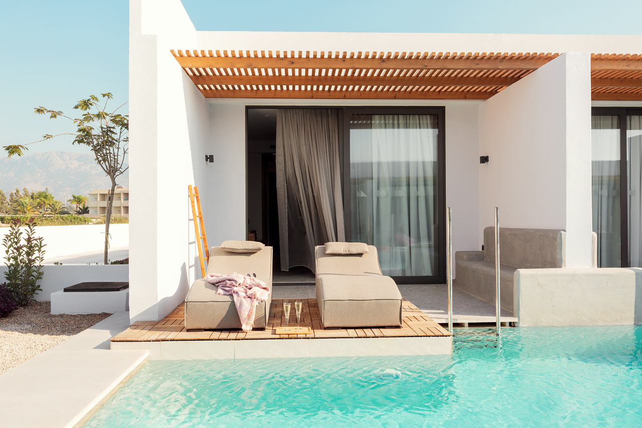 Classic Room 1 rom, terrasse med direkte utgang til privat, delt basseng