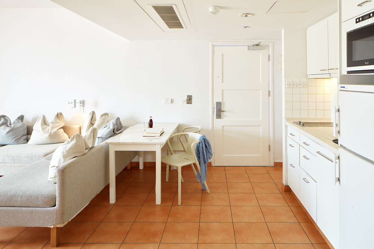 2-romsleilighet Family med terrasse mot omgivelsene. Tilpasset bevegelseshemmede.