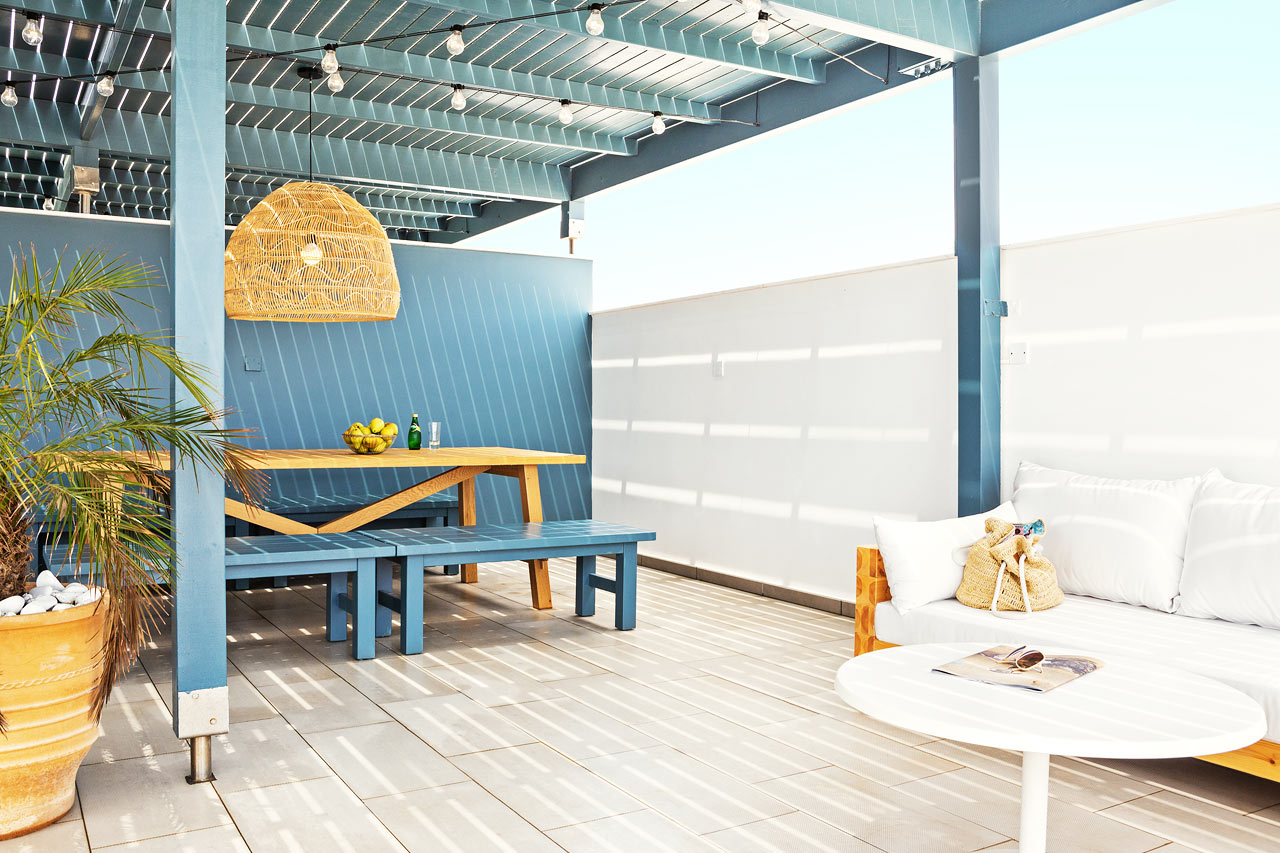 3-roms CLUB SUITE med stor balkong og takterrasse, begge med havutsikt
