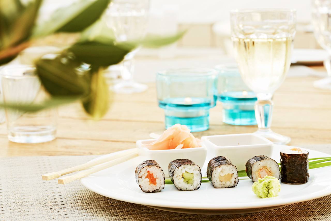 En av kveldene kan du nyte asiatiske retter i bufférestauranten