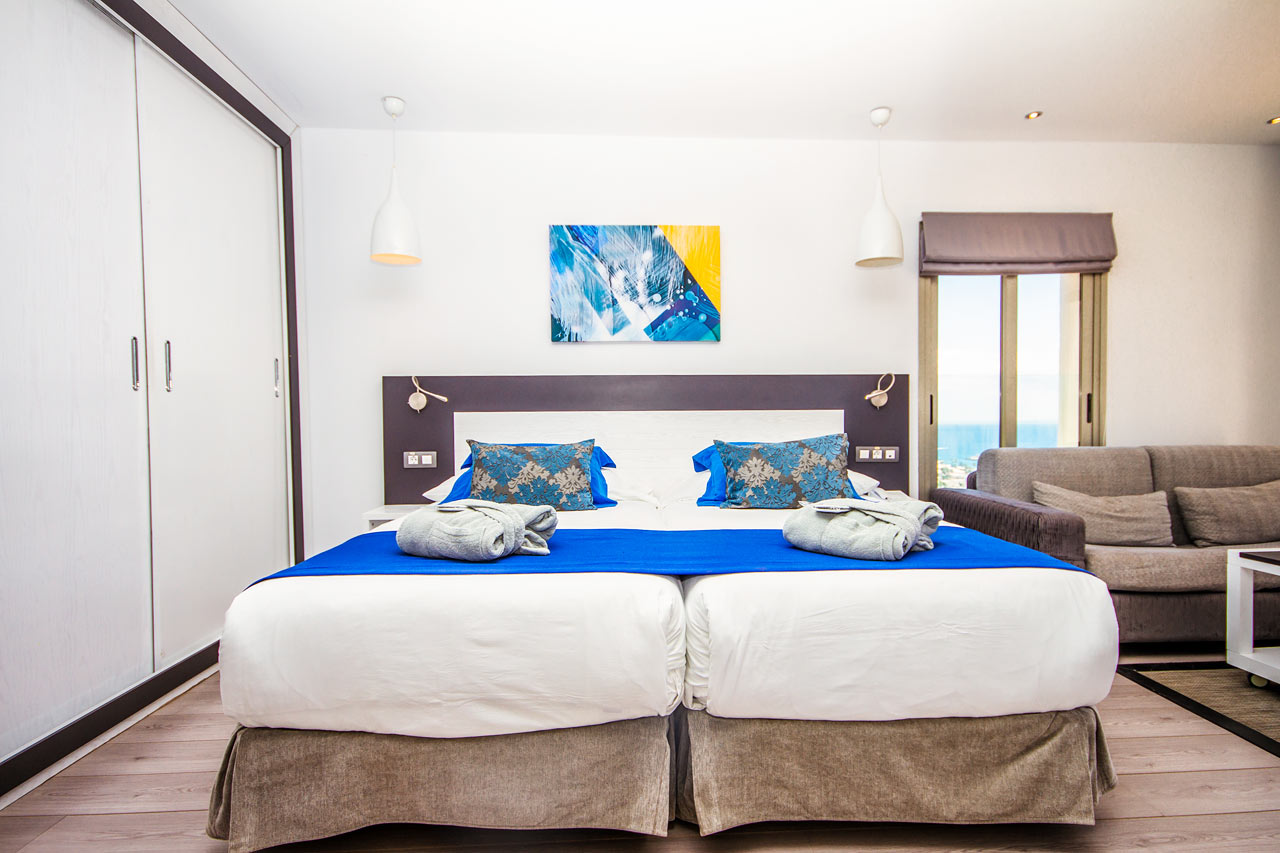 1-romsleilighet juniorsuite, balkong med boblebad, i 8. etasje