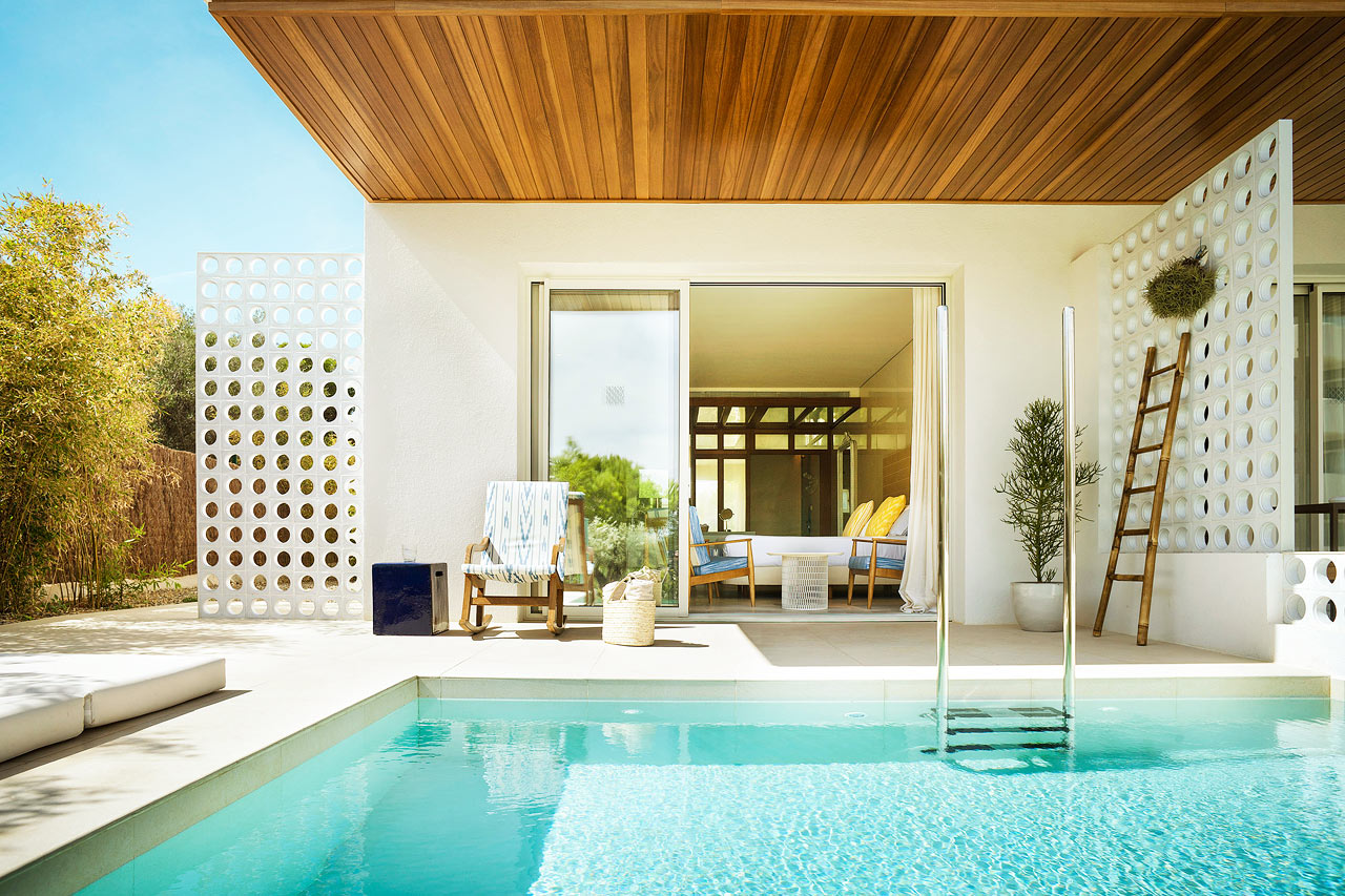 Dobbeltrom juniorsuite med privat basseng