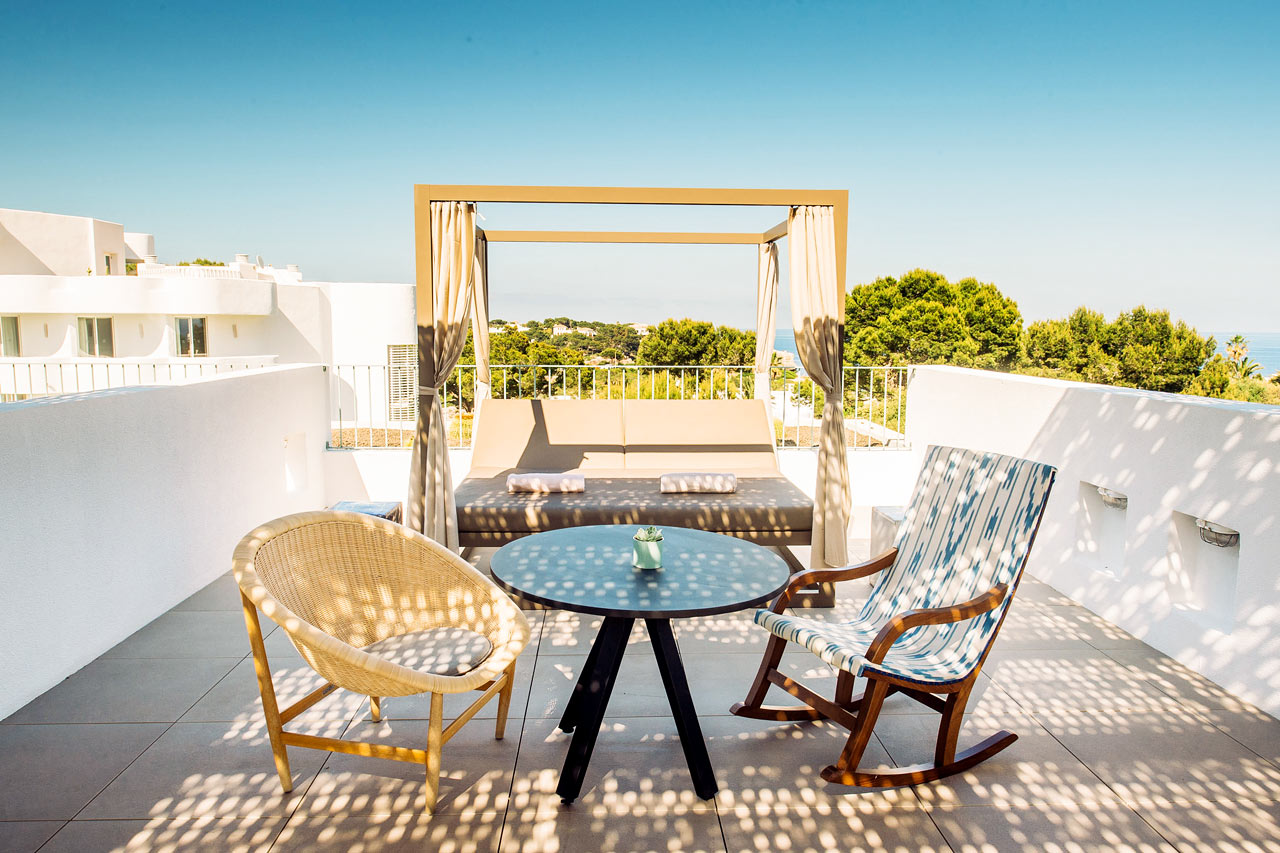 Dobbeltrom juniorsuite med stor takterrasse