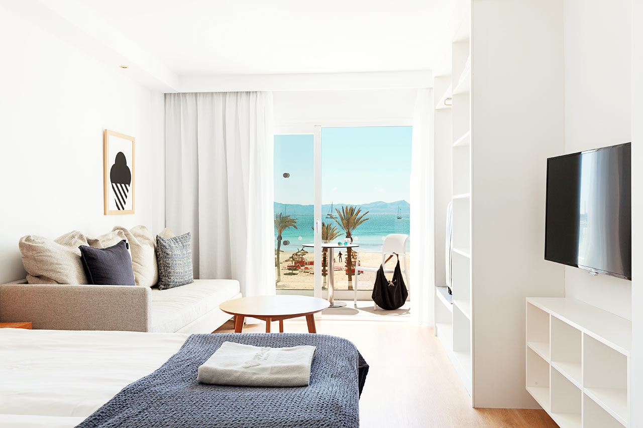1-romsleilighet SMALL FAMILY, balkong med havutsikt, Nuevas Palmeras