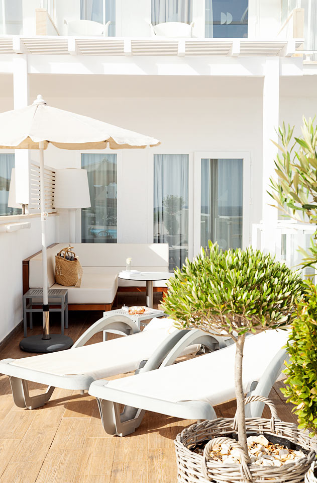 1-roms Prime Rooftop Suite med stor terrasse med havutsikt