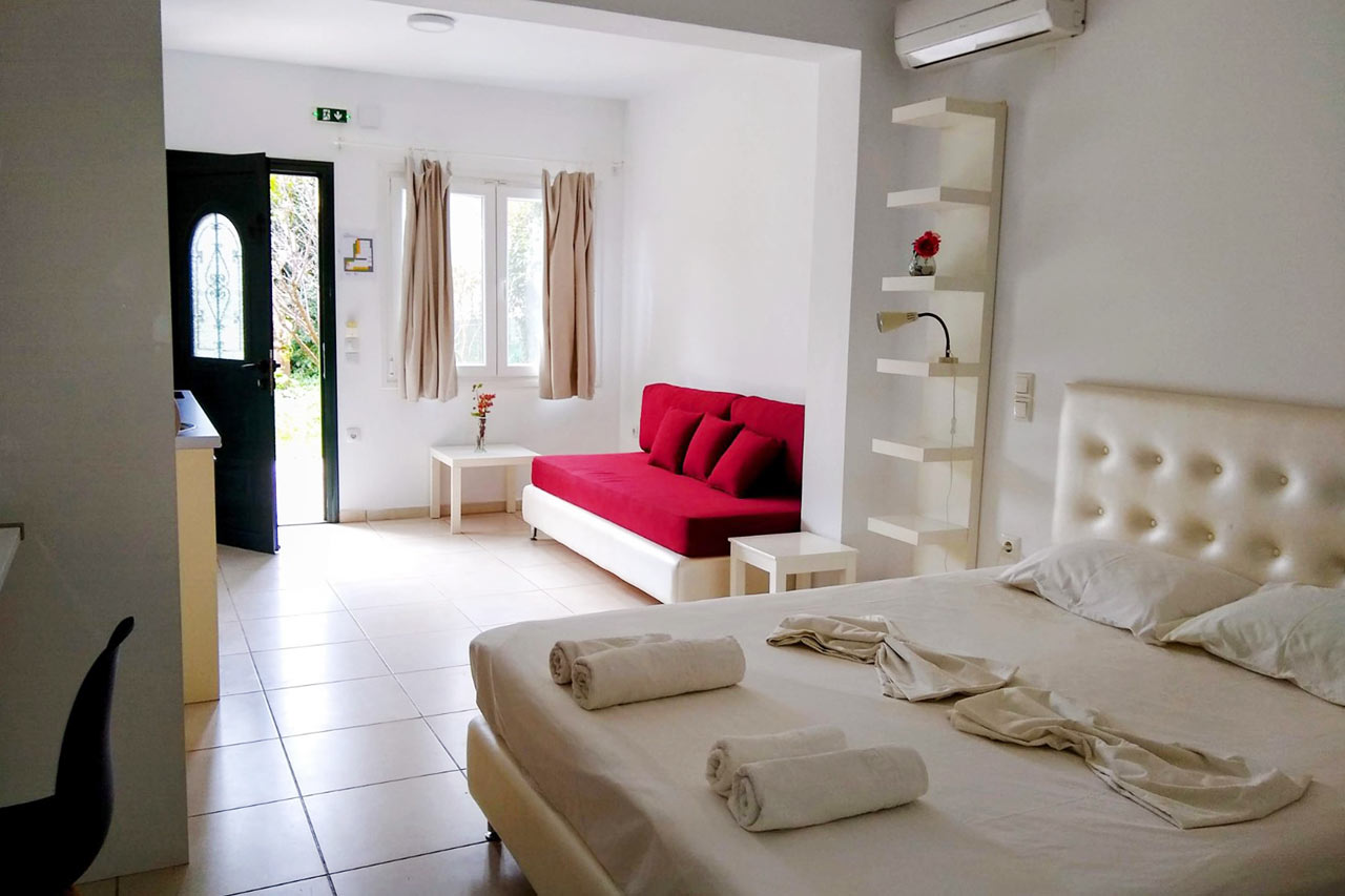 1-romsleilighet med terrasse, for 2–3 personer