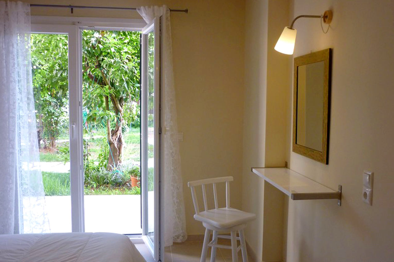 1-romsleilighet med terrasse, for 2 personer