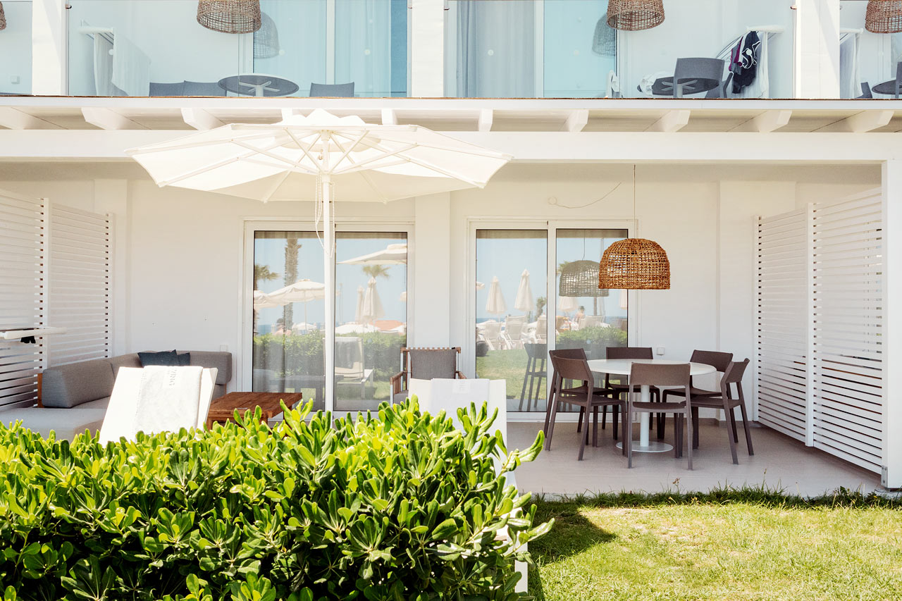 3-romsleilighet Royal Lounge Suite, stor terrasse mot bassengområdet, Athena