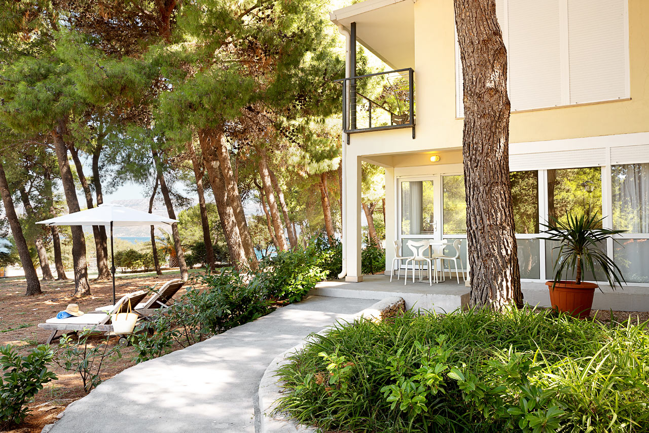 2-romsleilighet med terrasse mot havet i Garden-bygningen