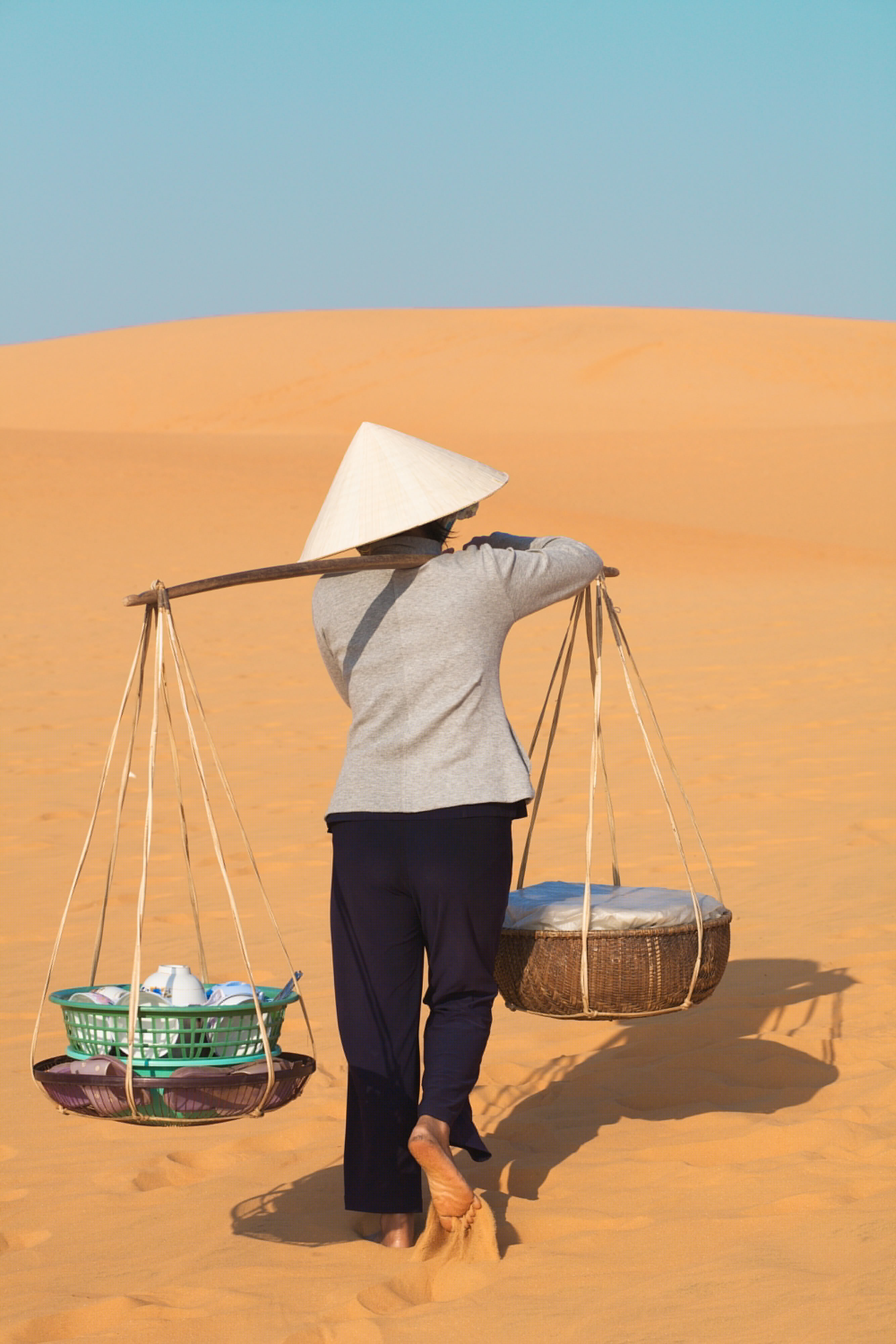 Sanddyner utenfor Phan Thiet, Vietnam