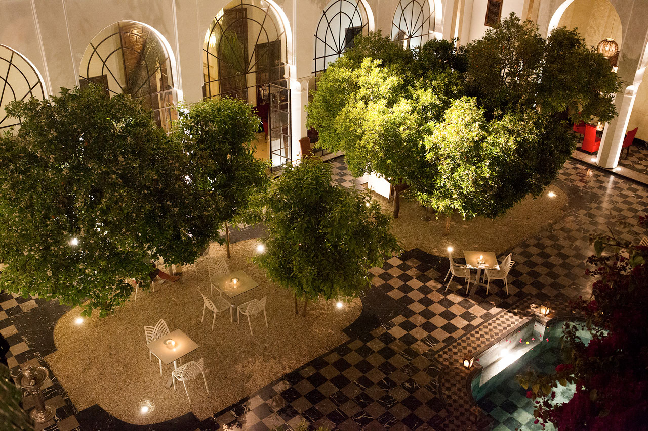 Restauranten Riad Lotus Privilege.