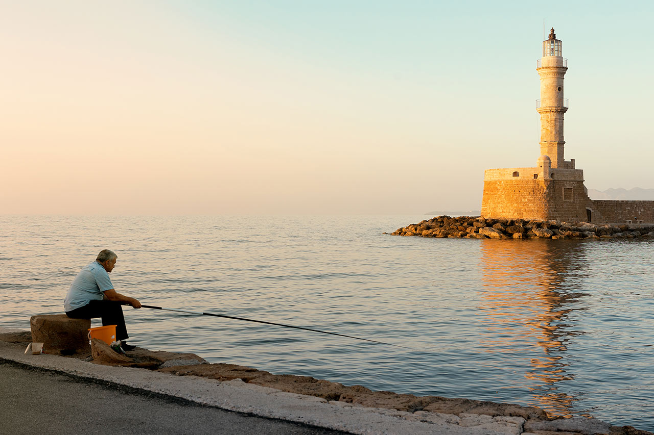 Den gamle venetianske havnen i Chania