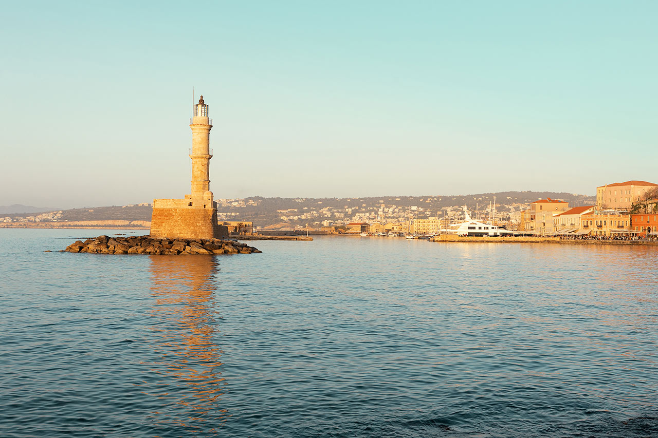 Den gamle venetianske havnen i Chania