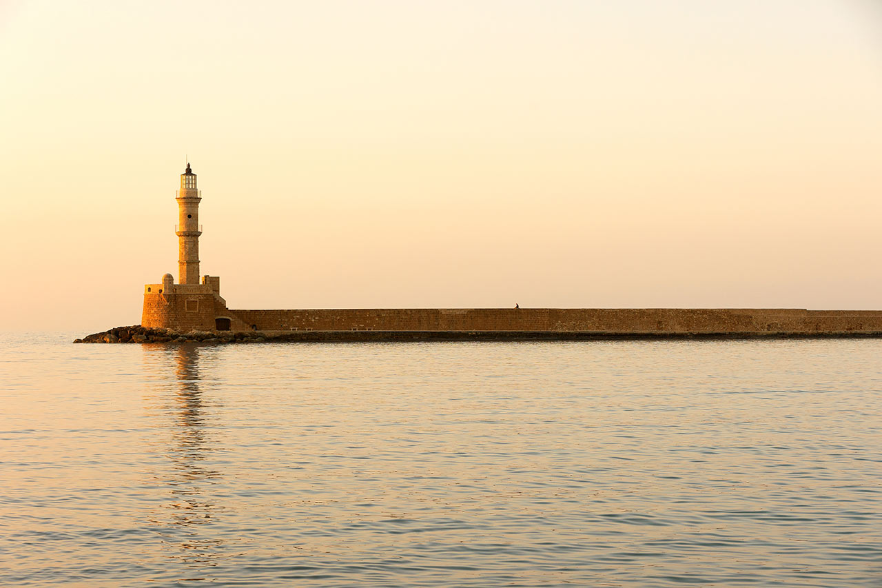 Den gamle venetianske havnen i Chania