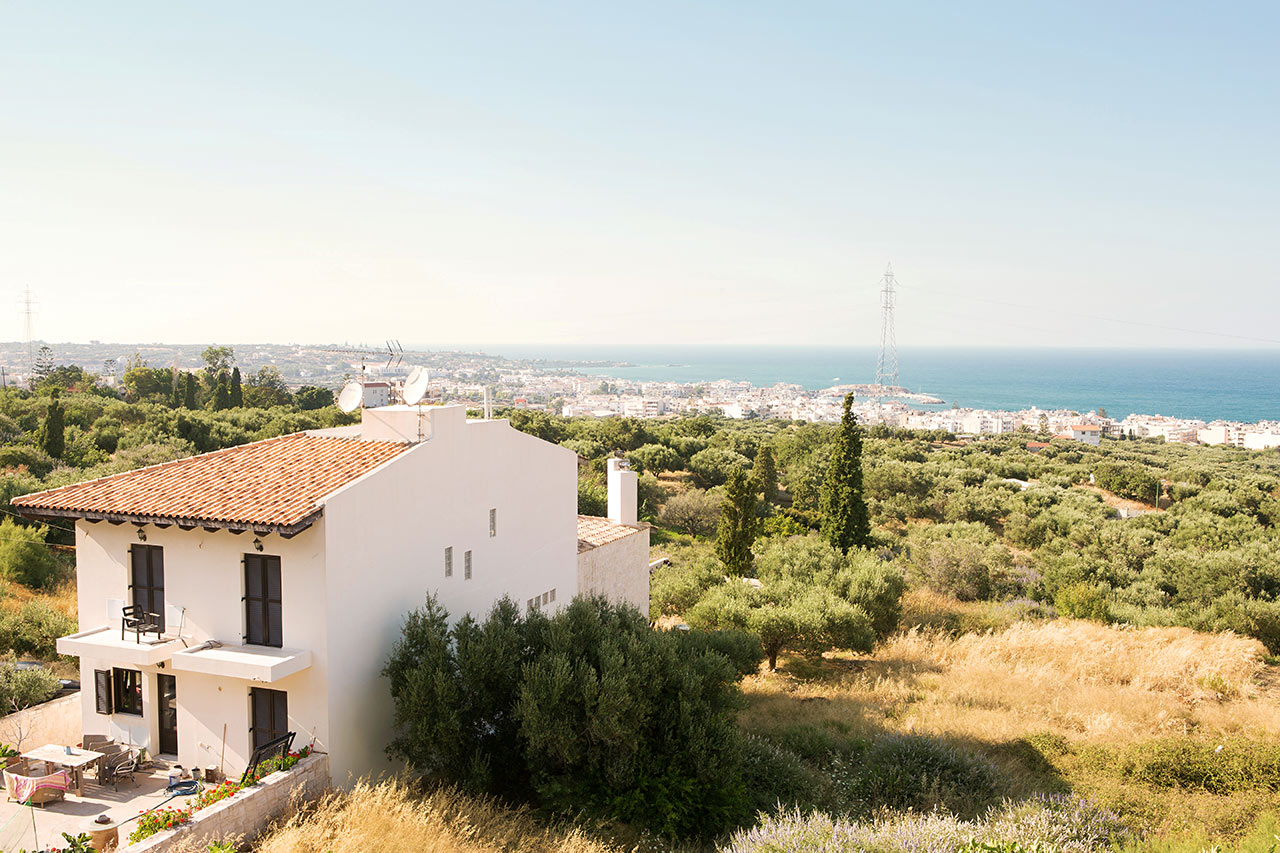 Hersonissos sett fra byen Koutouloufari