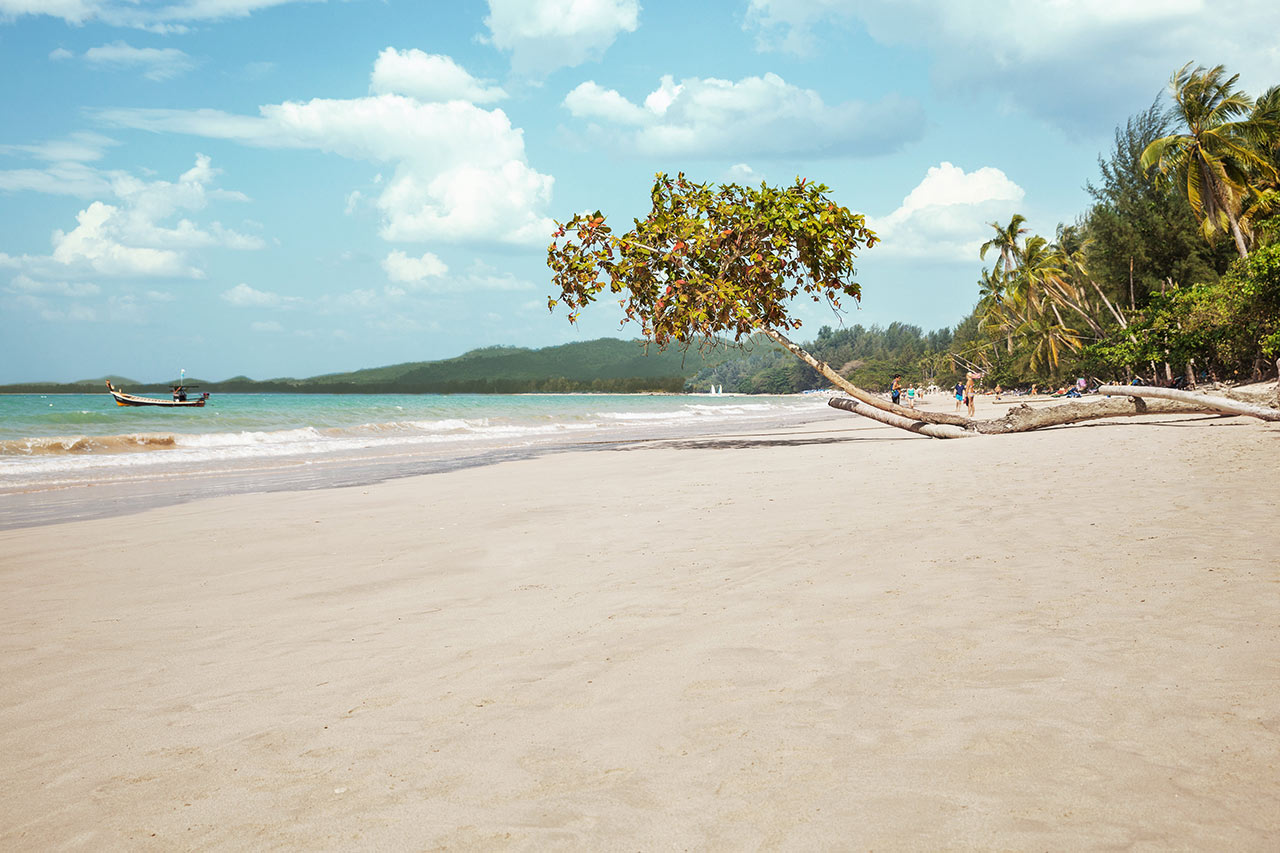 Den vakre, kritthvite White Sand Beach