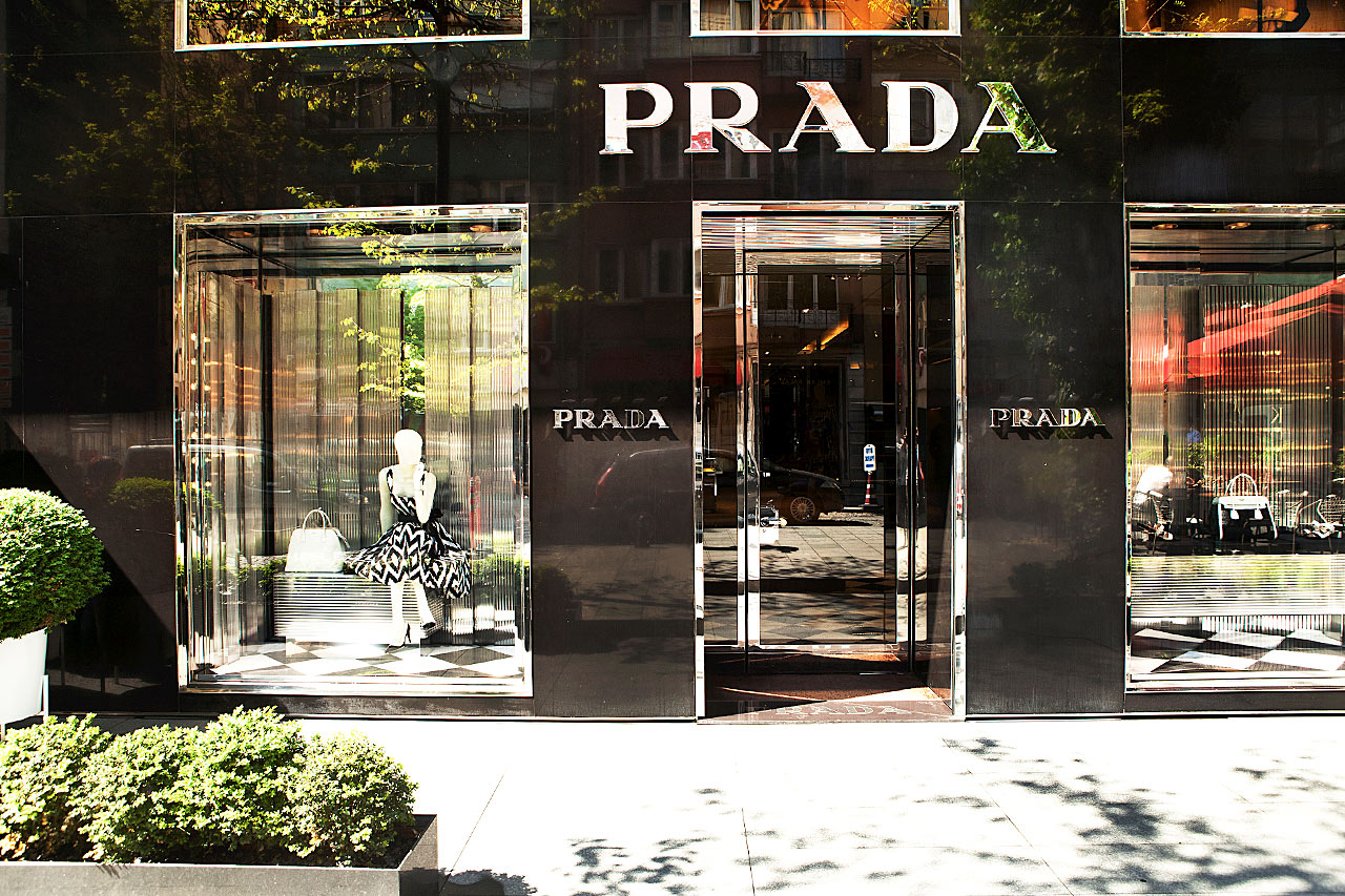 Prada-butikken på den "fine gaten" Ipekçi i området Sisli