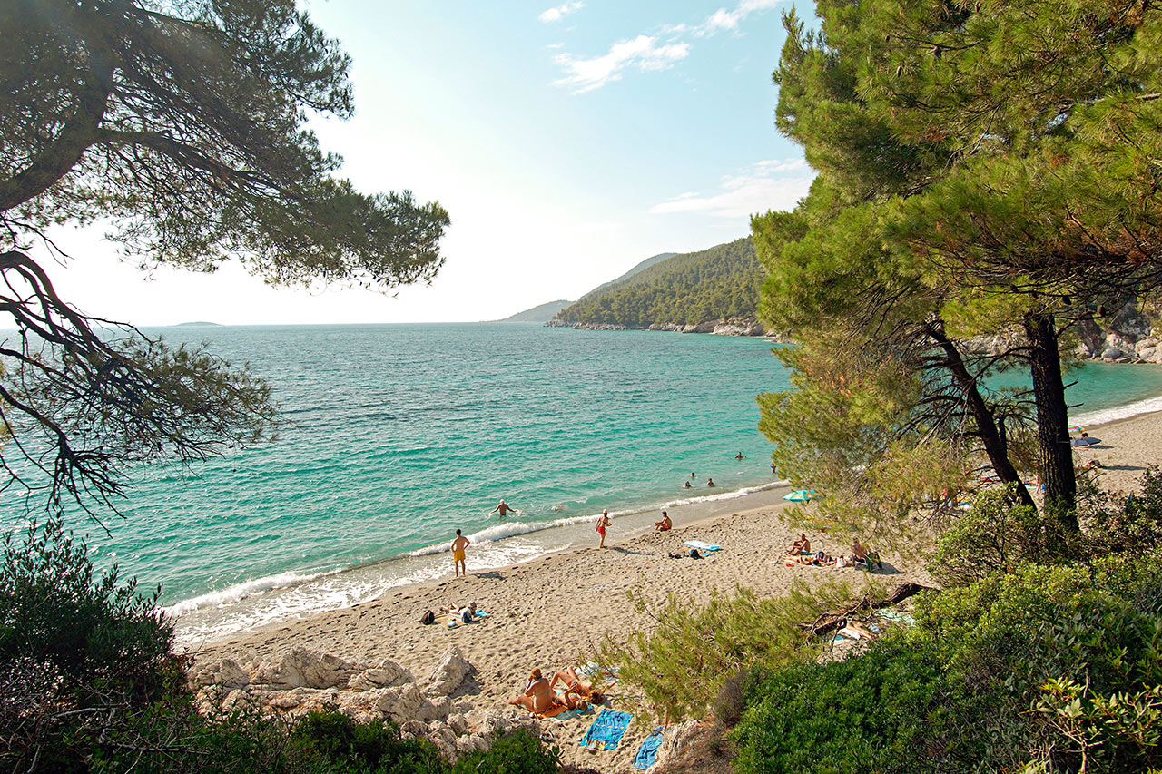 Kastani Beach – stranden fra en av scenene i "Mamma Mia"