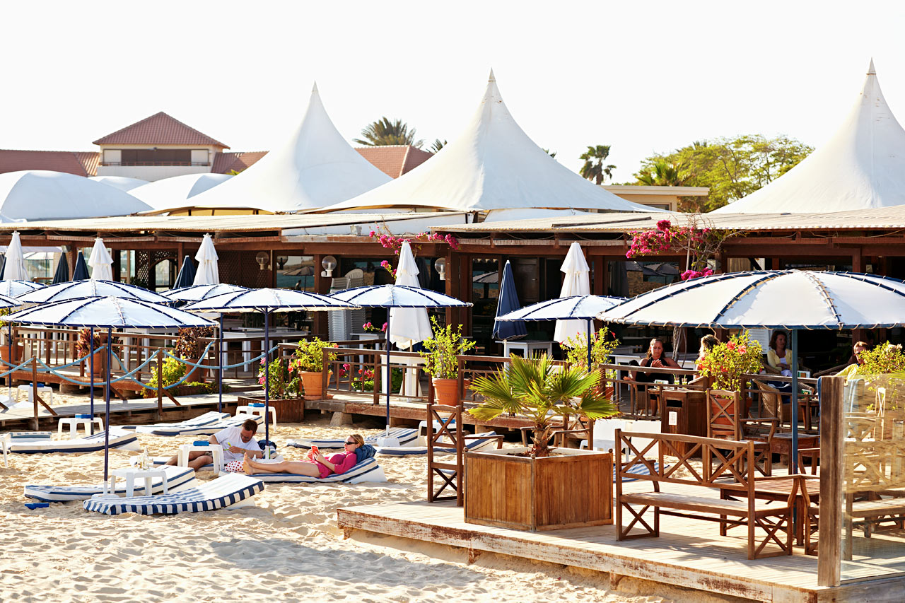 Strandbaren på hotell Morabeza Beach