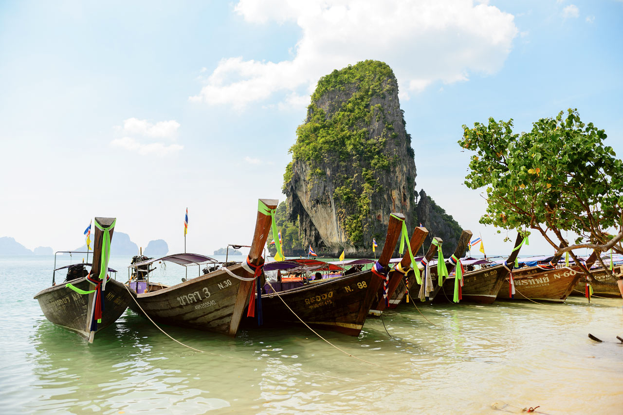 Phra Nang Beach, ved siden av Railay Beach, Krabi