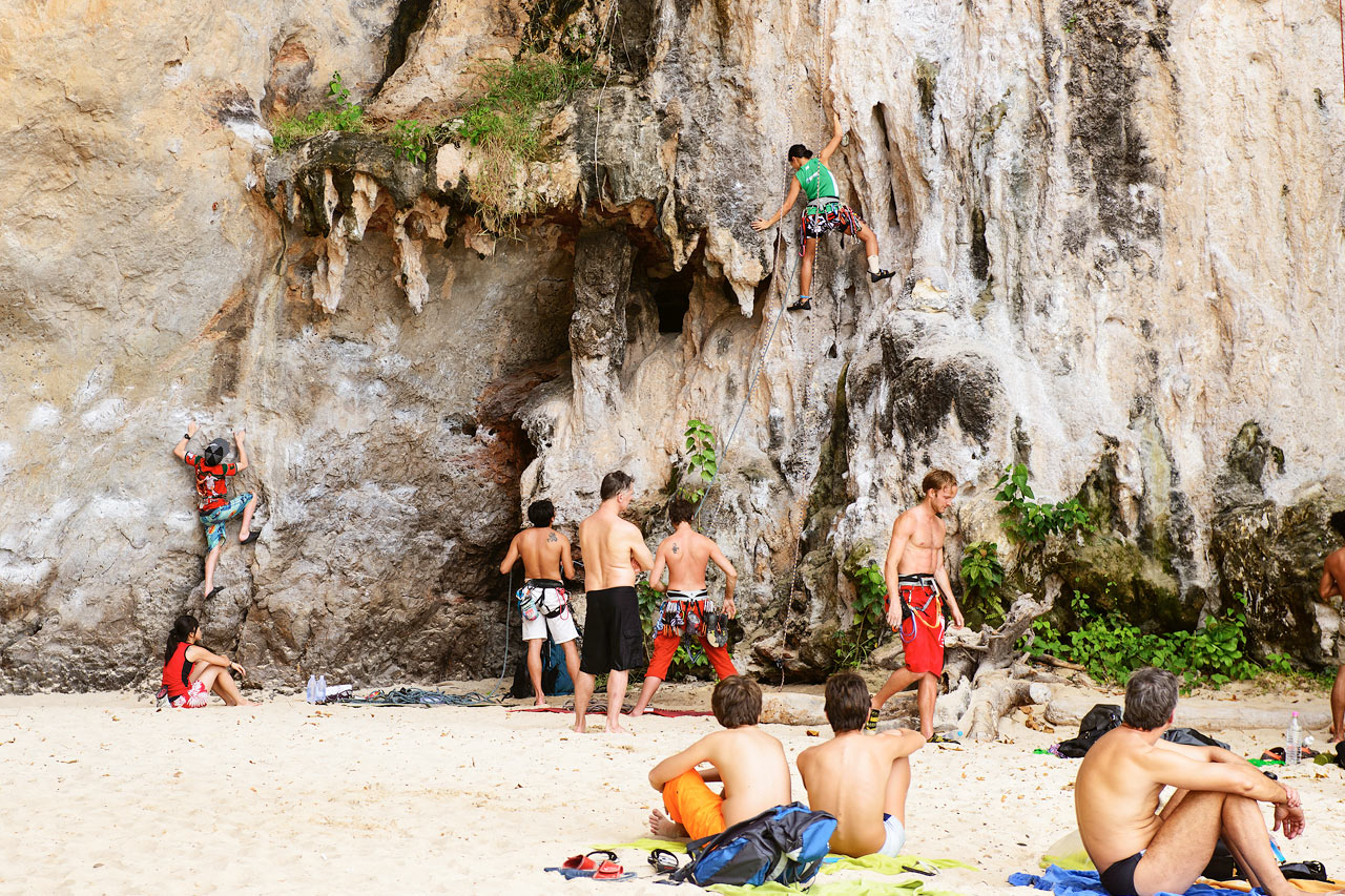 Phra Nang Beach, ved siden av Railay Beach, Krabi