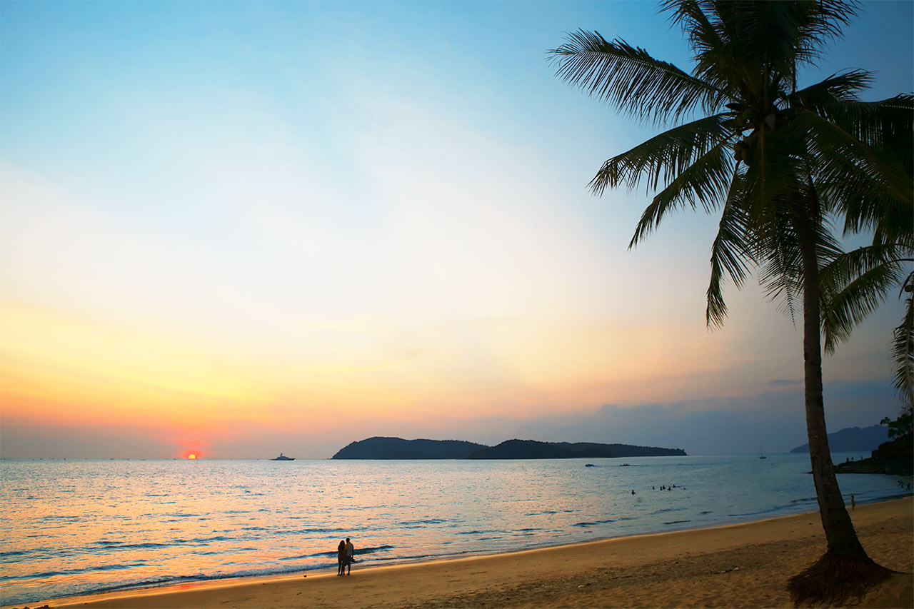 Stranden i Pantai Tengah