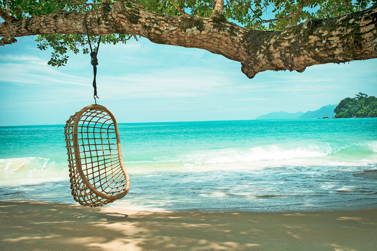 Stranden i Teluk Datai