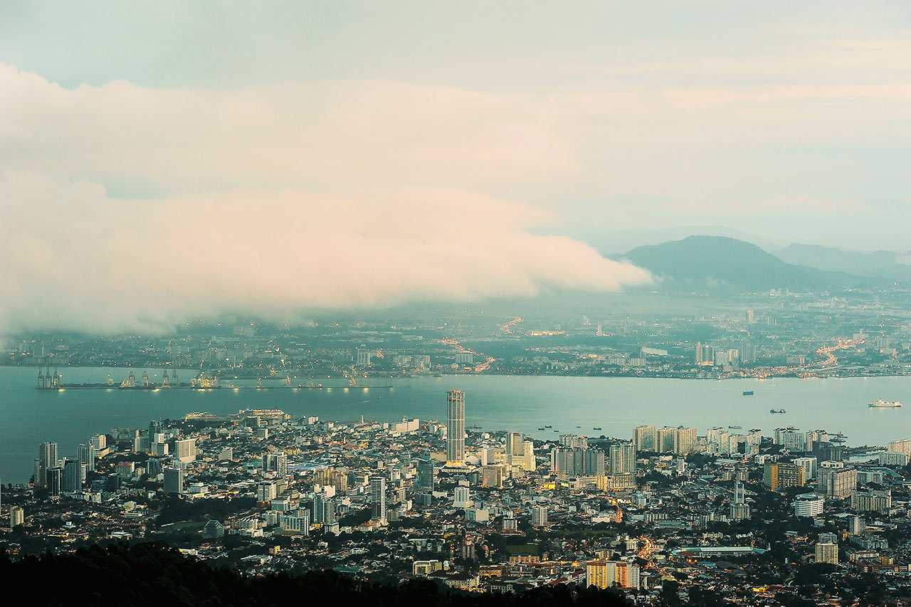 Utsikt fra Penang Hill