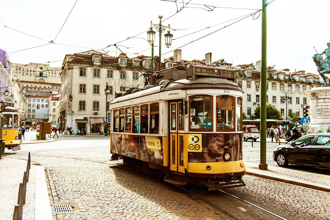 Den gamle trikken i Lisboa
