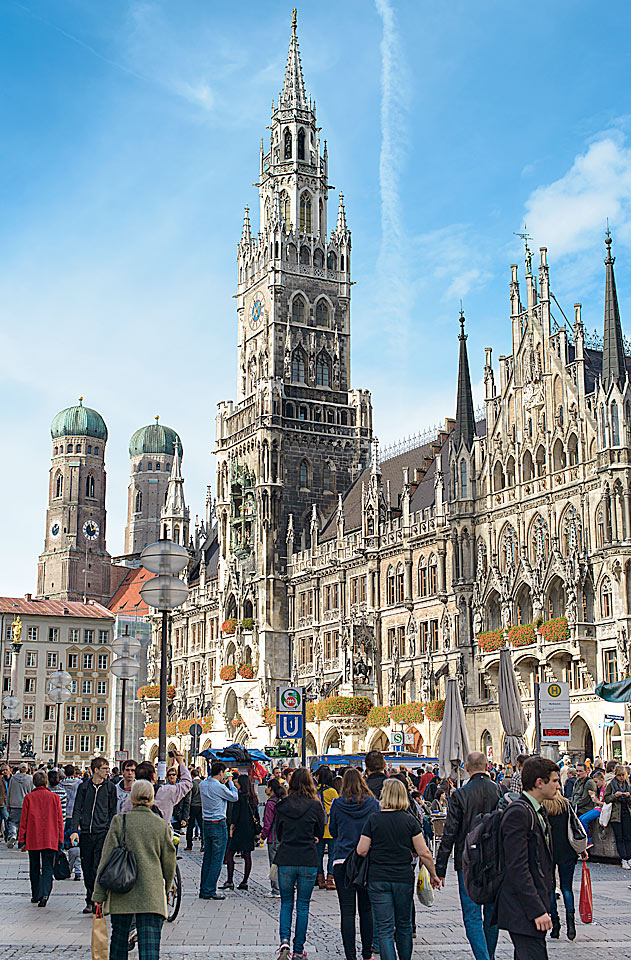 Neues Rathaus (New Town Hall ) ved Marienplatz.