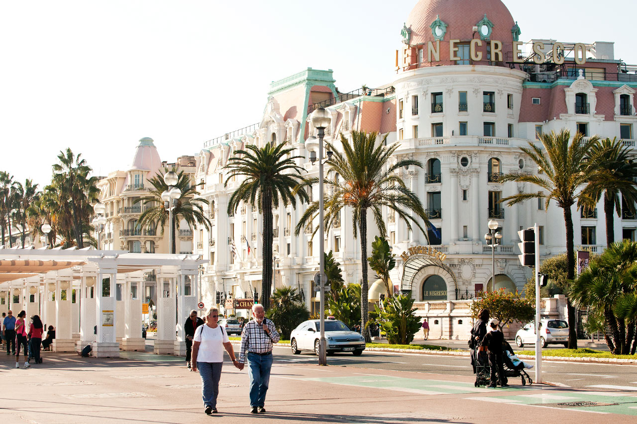 Hotel Negresco på Promenade des Anglais