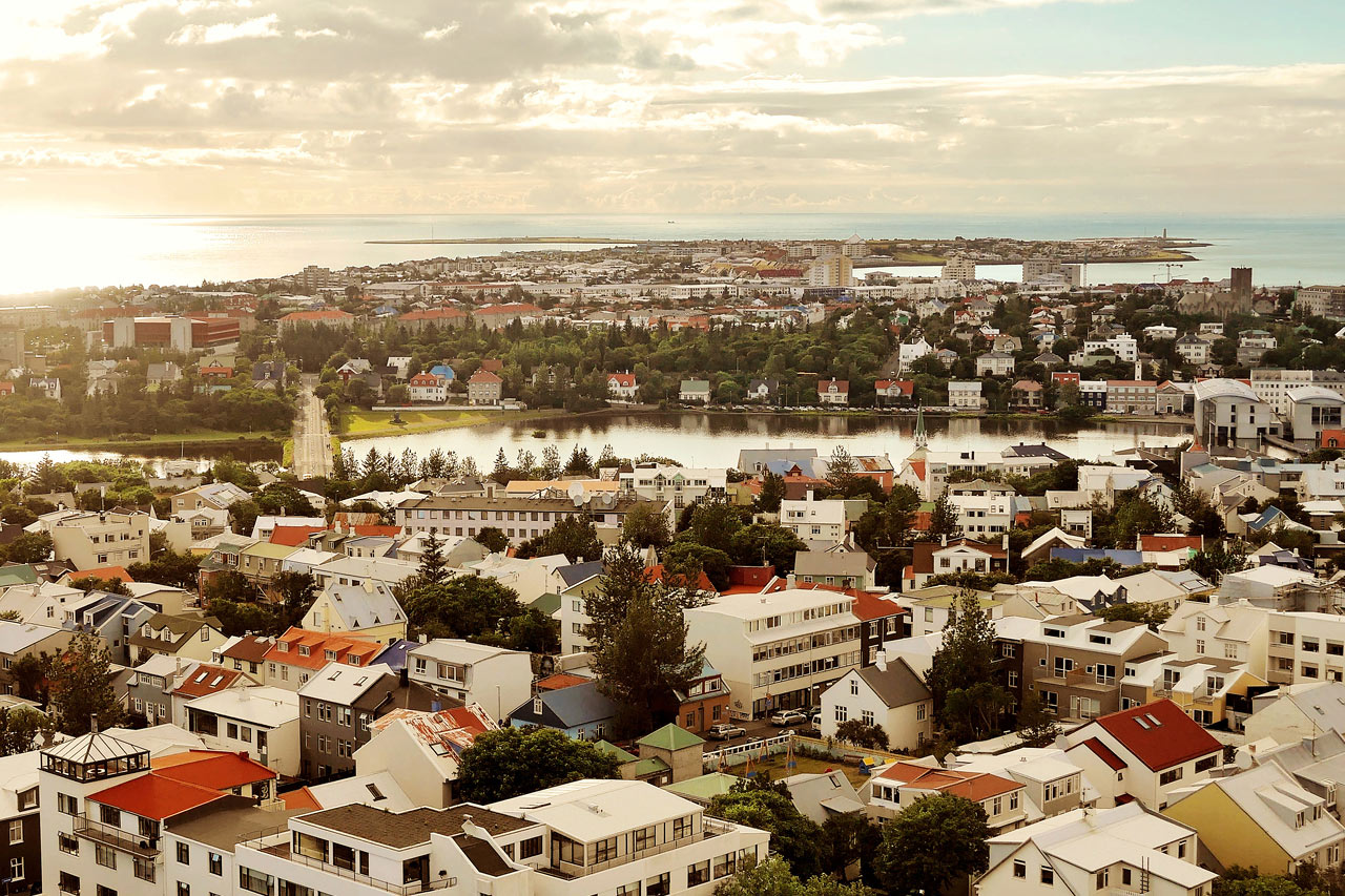 Utsikt over Reykjavik