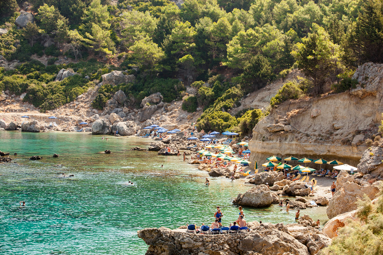 Anthony Quinn Bay, sør for Faliraki