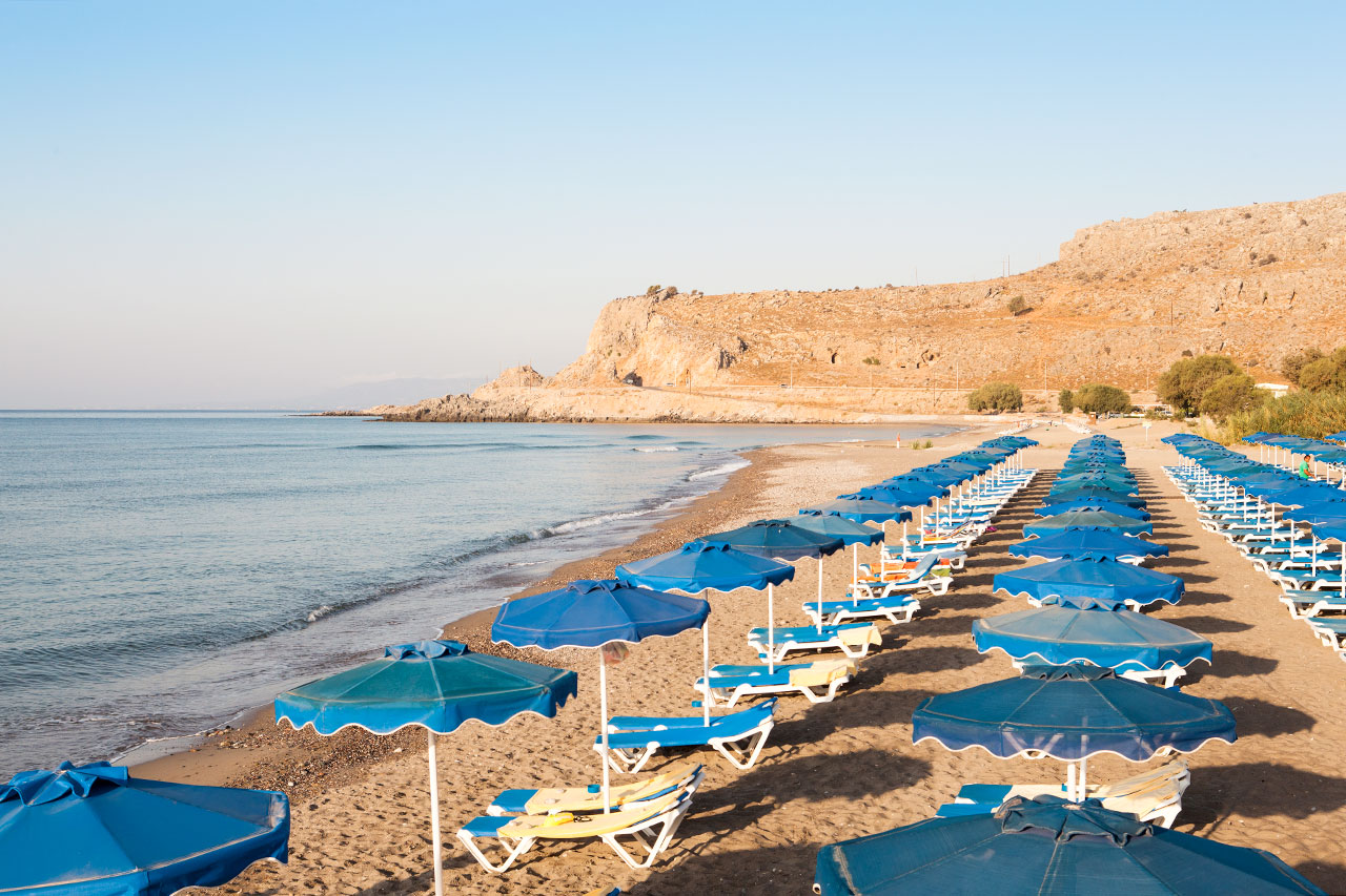 Stranden nedenfor Lindos Princess
