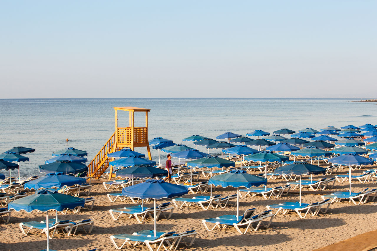 Stranden nedenfor Lindos Princess