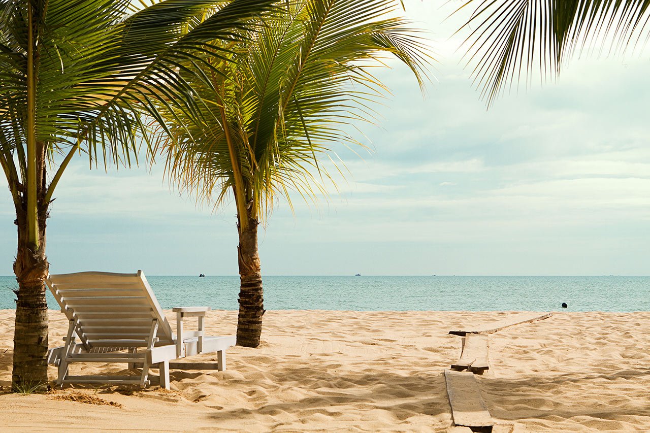 Stranden ved Vings hotell Chez Carole Resort