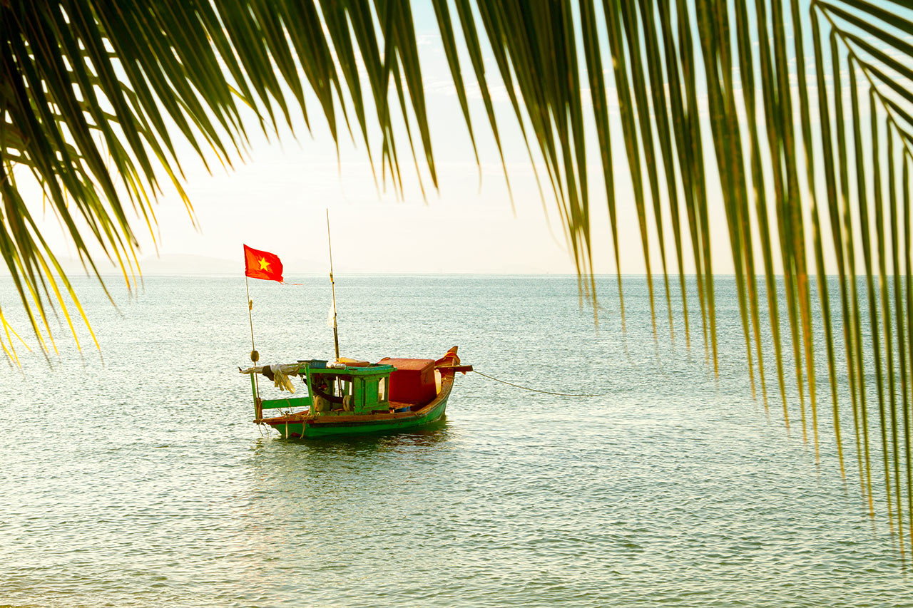 Stranden ved Vings hotell Chez Carole Resort