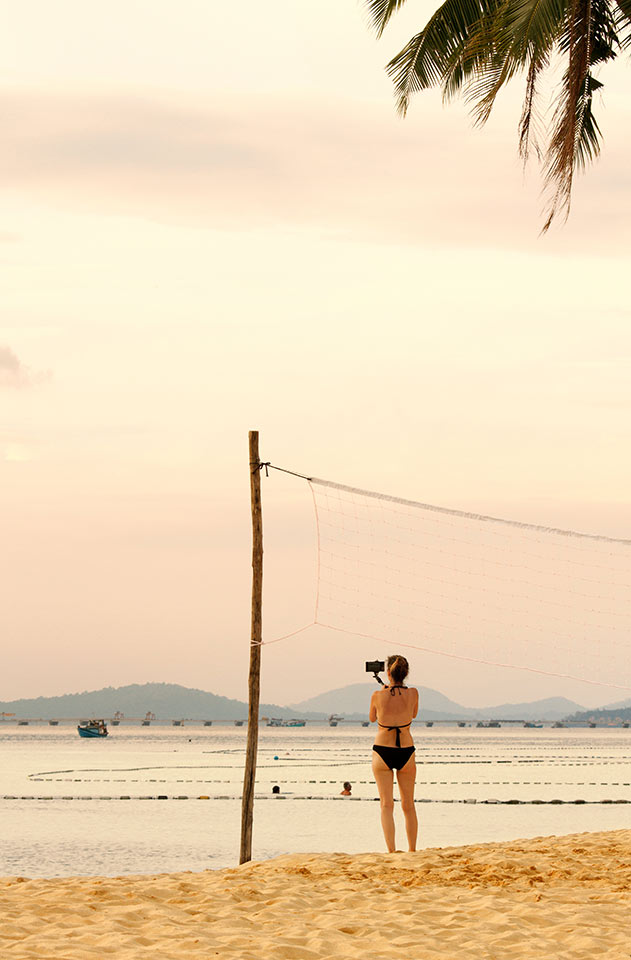 Stranden ved Vings hotell Cassia Cottage